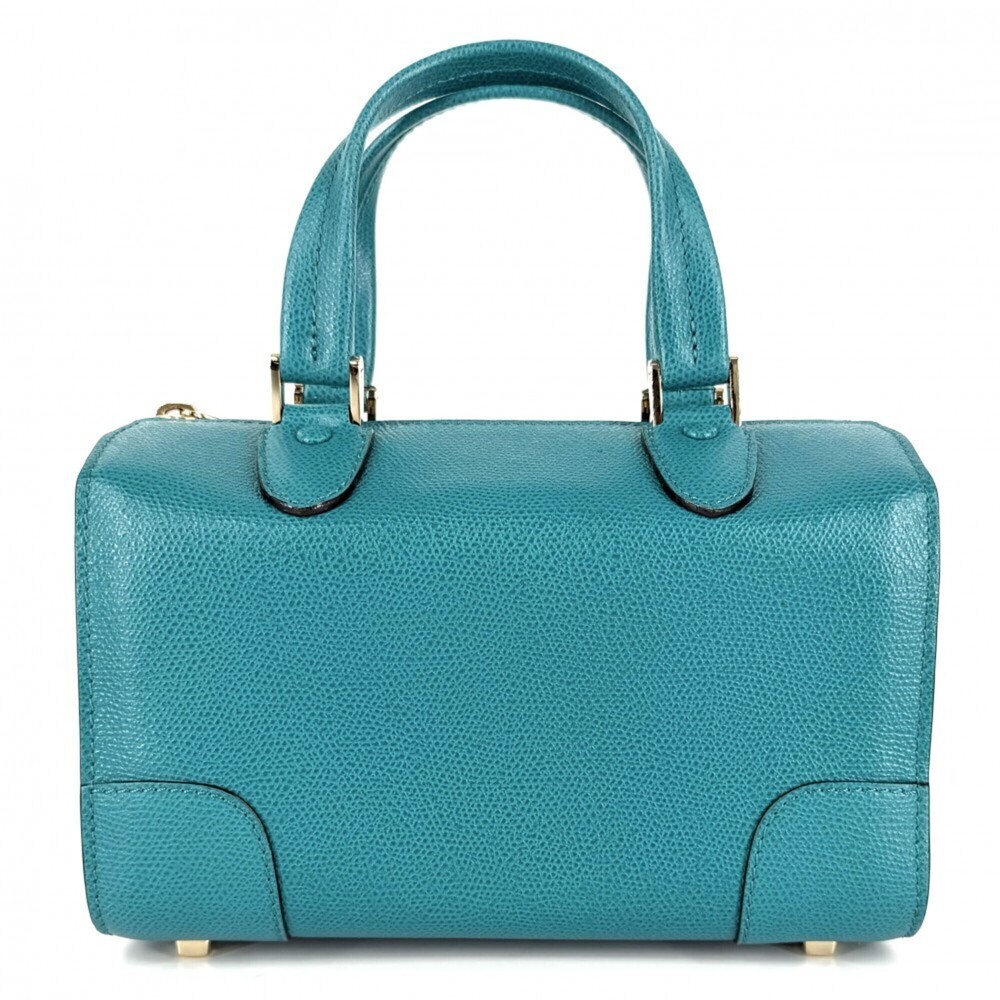 Valextra handbag for women, Babila Mini, small size, leather, green, gold har...